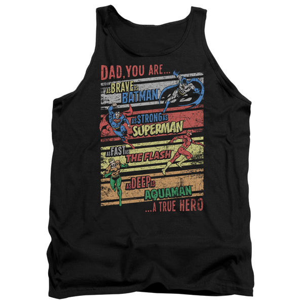 JLA - A True Hero Adult Tank Top