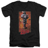 JLA - Lobo Pose Adult Slim Fit V Neck Cotton