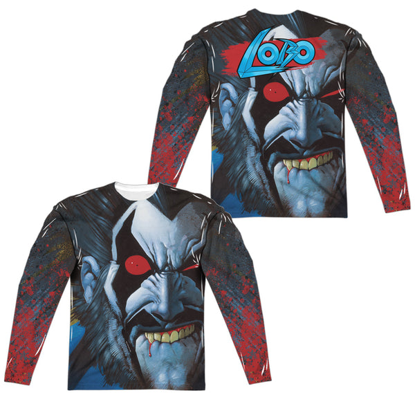 JLA - Bit Lip (Front - Back Print) L - S Adult Poly Crew