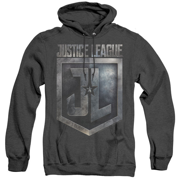 Justice League Movie - Shield Logo Adult Heather Hoodie