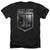 Justice League Movie - Shield Logo Adult Regular Fit Heather Short Sleeve