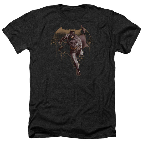 Justice League Movie - Caped Crusader Adult Regular Fit Heather Short Sleeve