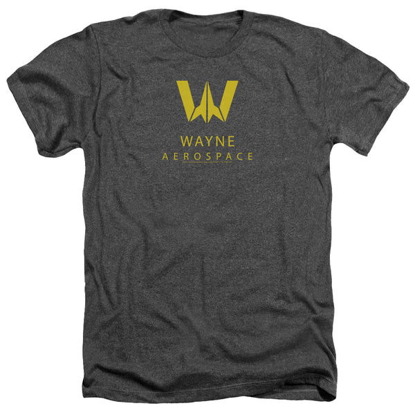 Justice League - Wayne Aerospace Adult Regular Fit Heather Short Sleeve