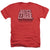 Justice League Movie - League Distressed Adult Regular Fit Heather Short Sleeve