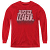 Justice League Movie - League Distressed L - S Youth