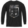 Justice League Movie - Shield Of Emblems L - S Youth