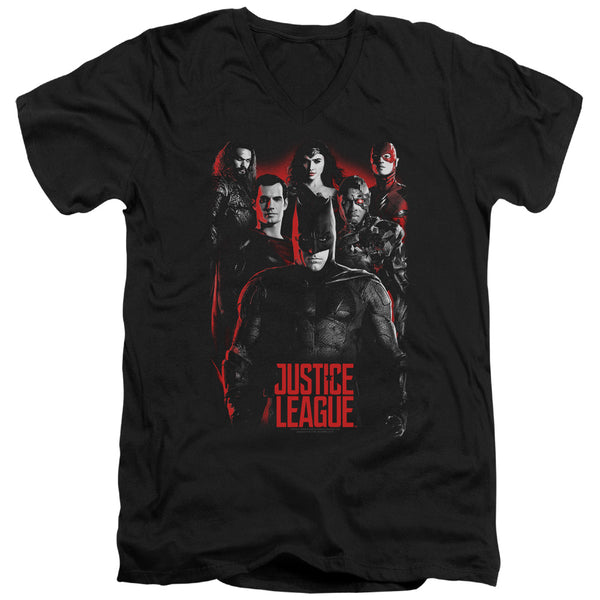 Justice League Movie - The League Adult Slim Fit V Neck Cotton