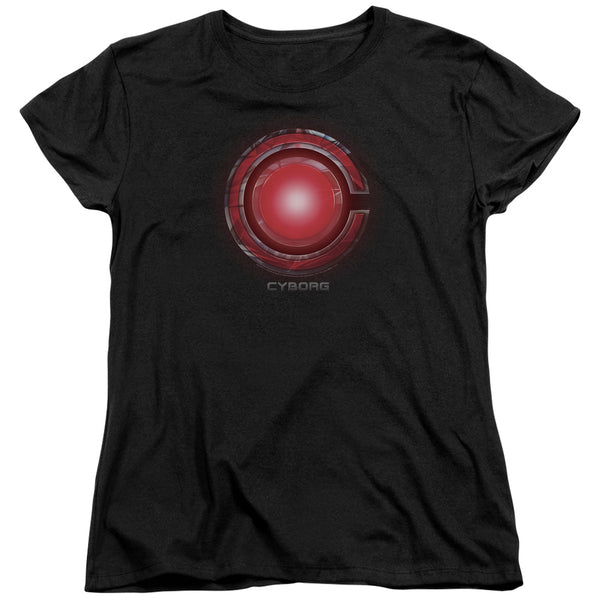 Justice League Movie - Cyborg Logo Women's Short Sleeve