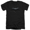 Justice League Movie - Batman Logo Adult Slim Fit V Neck Cotton