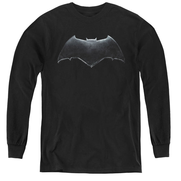 Justice League Movie - Batman Logo L - S Youth