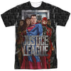 Justice League Movie - The League Adult Regular Fit Short Sleeve 100% Poly