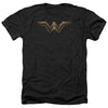 Justice League Movie - Wonder Woman Logo Adult Regular Fit Heather Short Sleeve