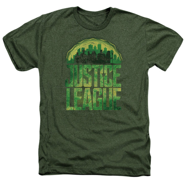 Justice League Movie - Kryptonite Adult Regular Fit Heather Short Sleeve