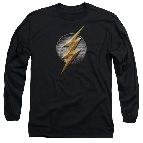 Justice League Movie - Flash Logo Adult Long Sleeve