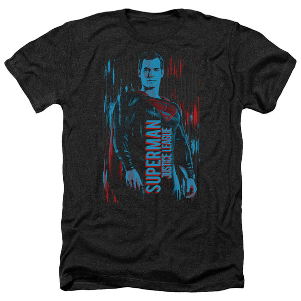 Justice League Movie - Superman Adult Regular Fit Heather Short Sleeve