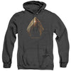 Justice League Movie - Aquaman Logo Adult Heather Hoodie