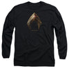 Justice League Movie - Aquaman Logo Adult Long Sleeve