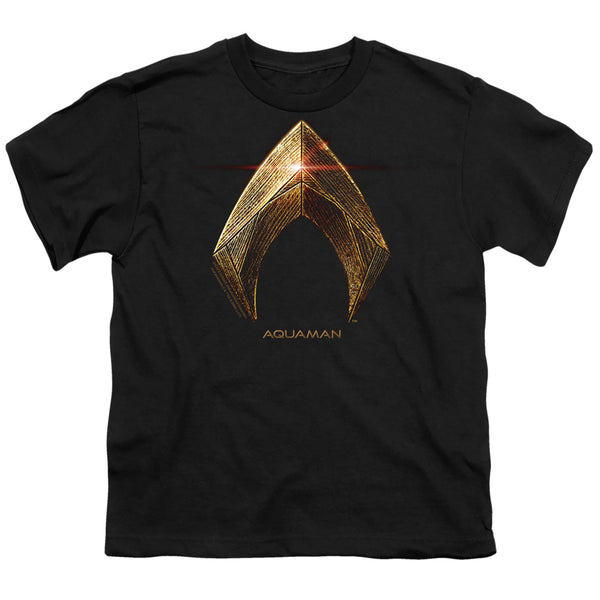 Justice League Movie - Aquaman Logo Youth Short Sleeve