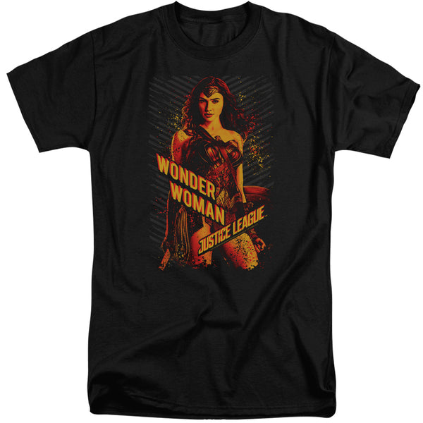 Justice League Movie - Wonder Woman Adult Tall Fit Short Sleeve