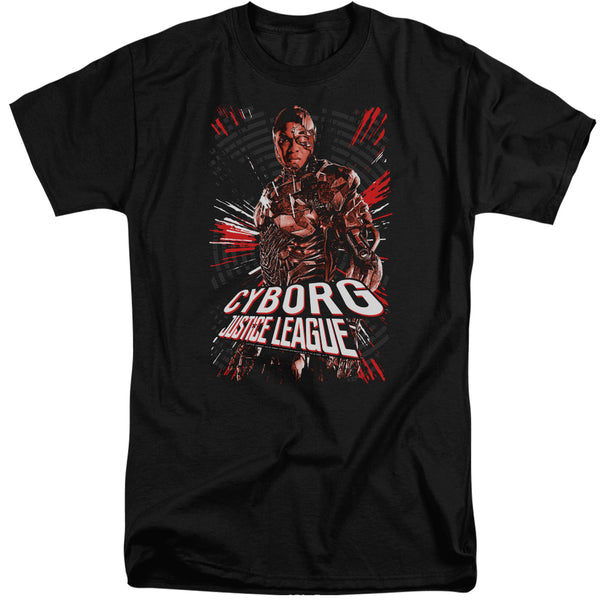 Justice League Movie - Cyborg Adult Tall Fit Short Sleeve