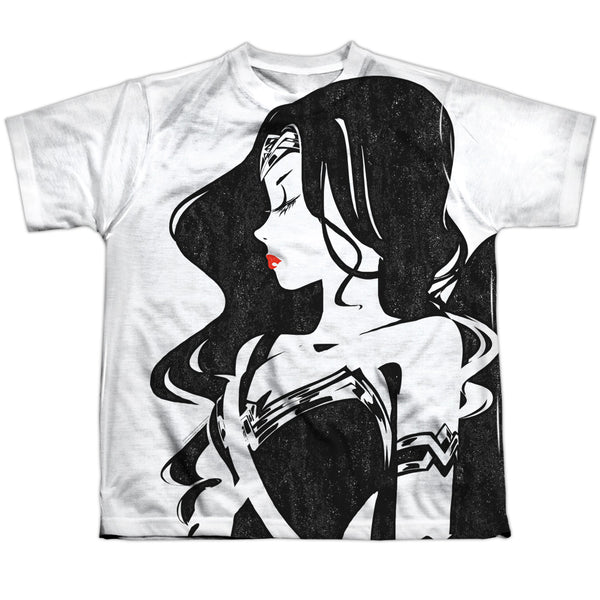 Justice League Movie - Ww Profile Youth Short Sleeve 100% Poly