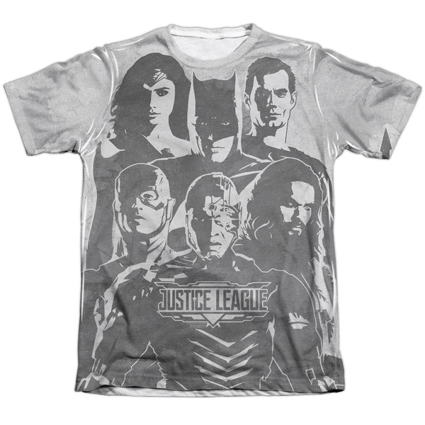 Justice League Movie - The League Adult Regular Fit Short Sleeve 65 - 35 Poly - Cotton