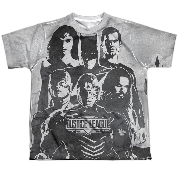 Justice League Movie - The League Youth Short Sleeve 100% Poly