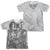 Justice League Movie - The League (Front - Back Print) Adult Regular Fit Short Sleeve 65 - 35 Poly - Cotton