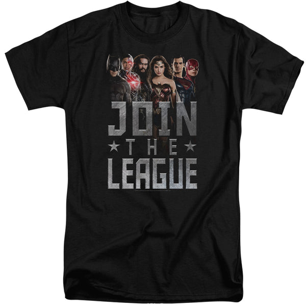Justice League Movie - Join The League Adult Tall Fit Short Sleeve