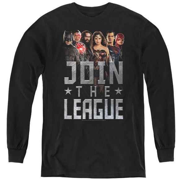 Justice League Movie - Join The League L - S Youth