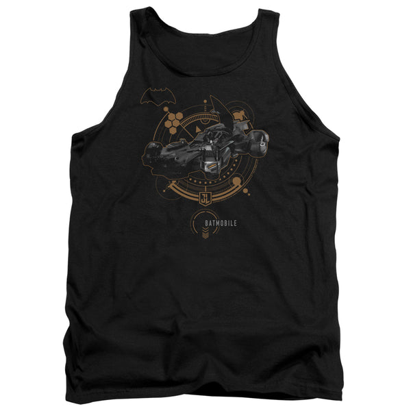 Justice League Movie - Batmobile Adult Tank Top