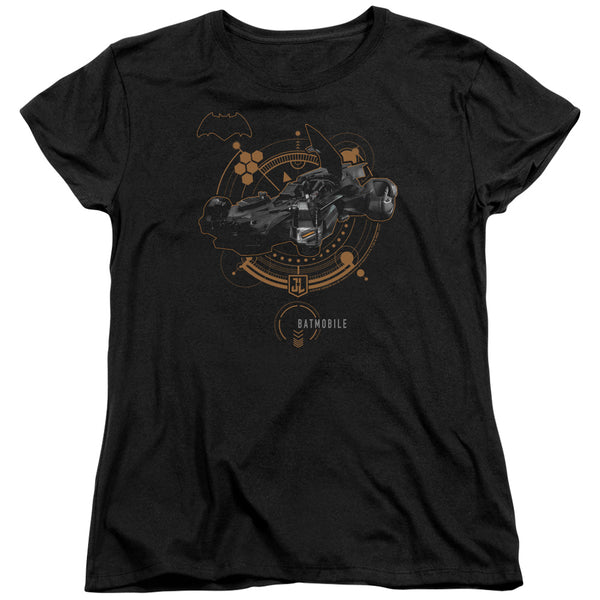 Justice League Movie - Batmobile Women's Short Sleeve