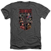 Justice League Movie - League Of Six Adult Regular Fit Heather Short Sleeve