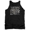 Justice League Movie - Metal Logo Adult Tank Top