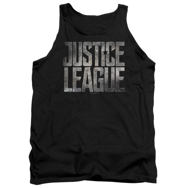 Justice League Movie - Metal Logo Adult Tank Top