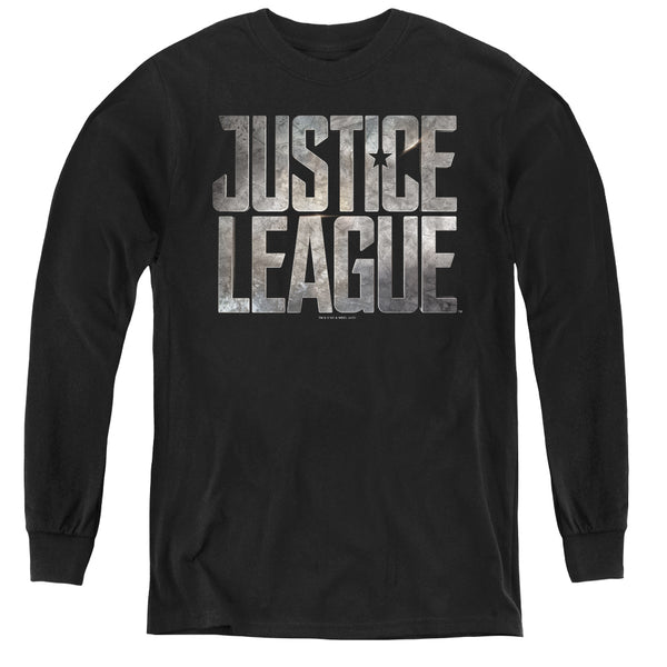 Justice League Movie - Metal Logo L - S Youth