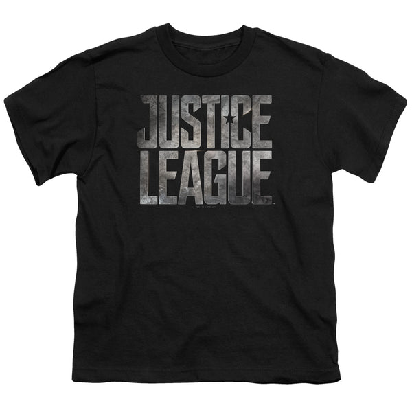 Justice League Movie - Metal Logo Youth Short Sleeve