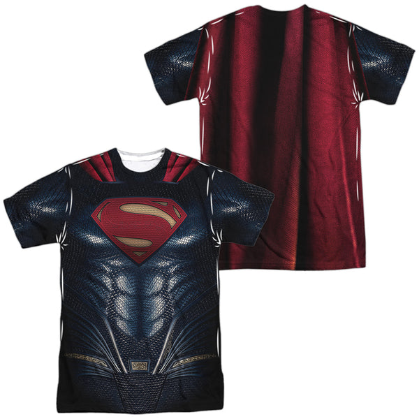 Justice League Movie - Superman Uniform (Front - Back Print) Adult Regular Fit Short Sleeve 100% Poly