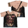 Justice League Movie - Wonder Woman Uniform (Front - Back Print) Youth Short Sleeve 100% Poly