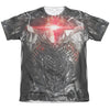 Justice League Movie - Cyborg Uniform Adult Regular Fit Short Sleeve 65 - 35 Poly - Cotton