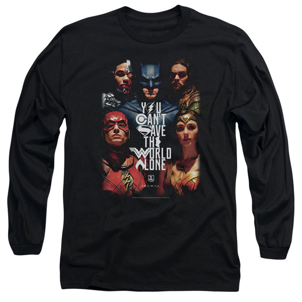 Justice League Movie - Save The World Poster Adult Long Sleeve