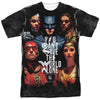 Justice League Movie - Save The World Poster Adult Regular Fit Short Sleeve 100% Poly