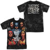 Justice League Movie - Save The World Poster (Front - Back Print) Adult Regular Fit Short Sleeve 100% Poly