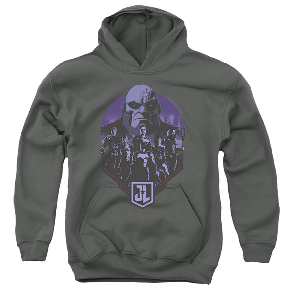 Justice League Movie - Justice League And Darkseid Youth Hooded Sweatshirt