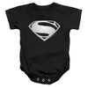 Justice League Movie - Superman Symbol Black Suit 2 Infant Snapsuit