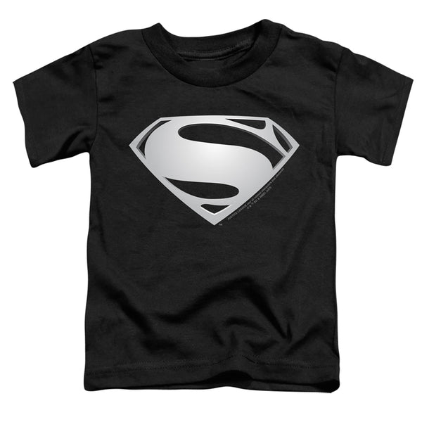 Justice League Movie - Superman Symbol Black Suit 2 Toddler Short Sleeve