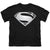 Justice League Movie - Superman Symbol Black Suit 2 Youth Short Sleeve