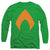 Justice League Movie - Aquaman Solid Color Adult Long Sleeve