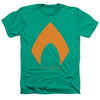 Justice League Movie - Aquaman Solid Color Adult Regular Fit Heather Short Sleeve