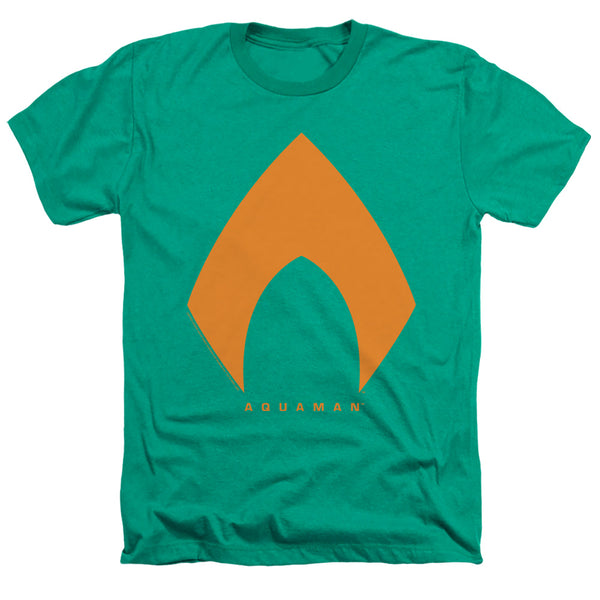 Justice League Movie - Aquaman Solid Color Adult Regular Fit Heather Short Sleeve